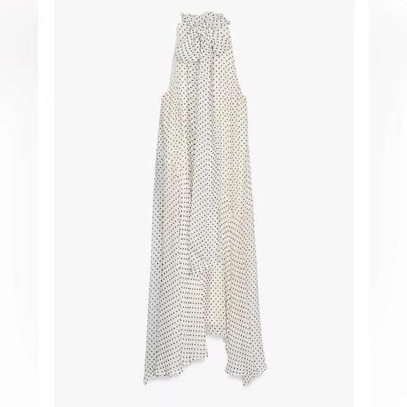 Zara Polka Dot Halter Dress ZW Collection - Picture 3 of 3